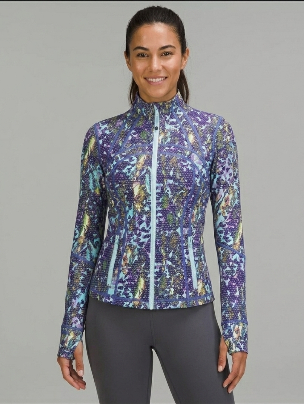 Lululemon Define Jacket - Rare Floral Sport White Multi